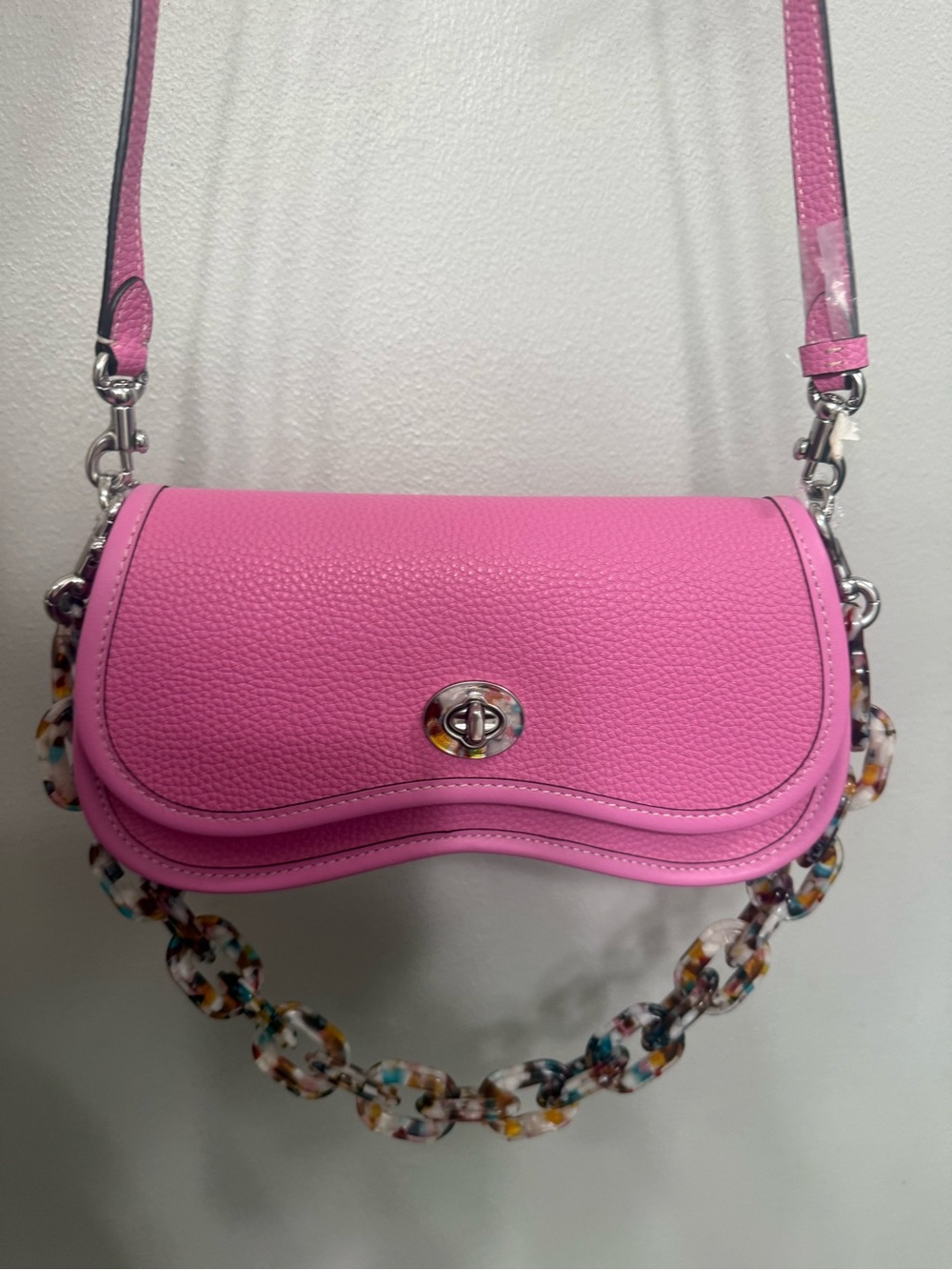 NWOT Coachtopia Wavy Dinky Bag in Bright Magenta